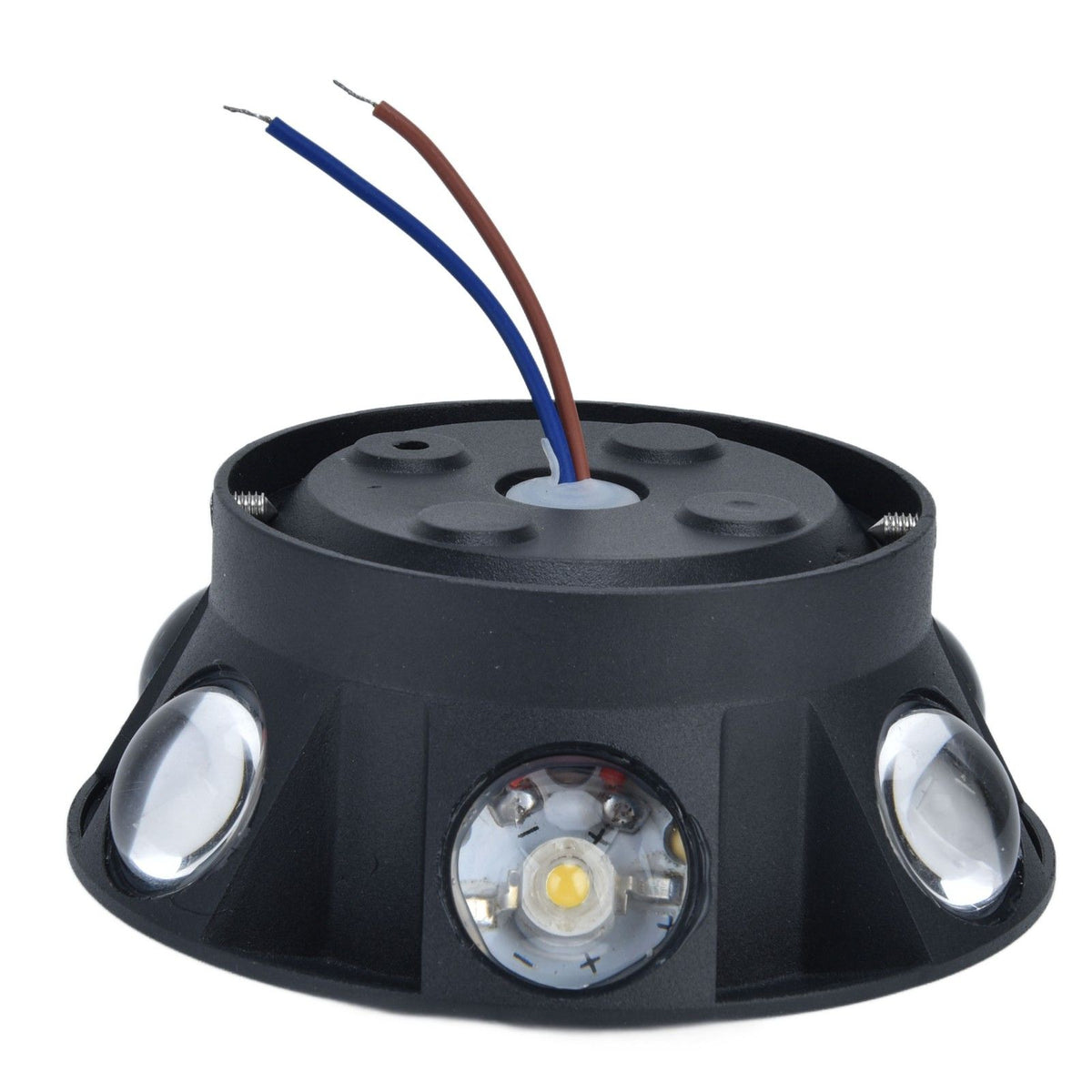 LED Wall Light Mini Mushroom Interior Aluminum 6 Sided Luminous Decorative Wall Lamp for Home Hotel Halls