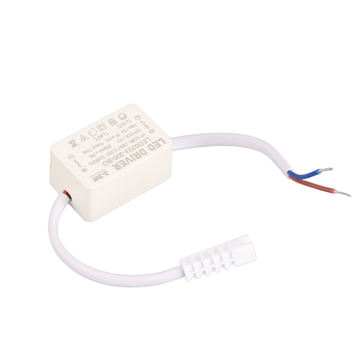 LED Driver Constant Current 300mA High Power AC 85‑265V Output 6‑12V DC Connector for LED Lamp Products