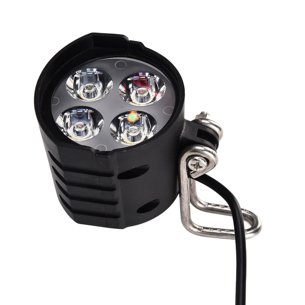 LED Headlights 2 in 1 Motorbike Horn Front Light for Scooter Electric Car Motorcycle 12-80V