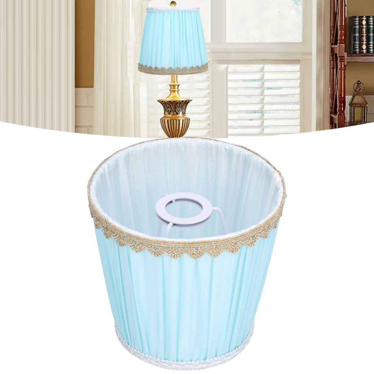 Cloth Lamp Shade Chandelier Fabric Shades for Desk Nightstand Lamps Bedroom Living Room Office
