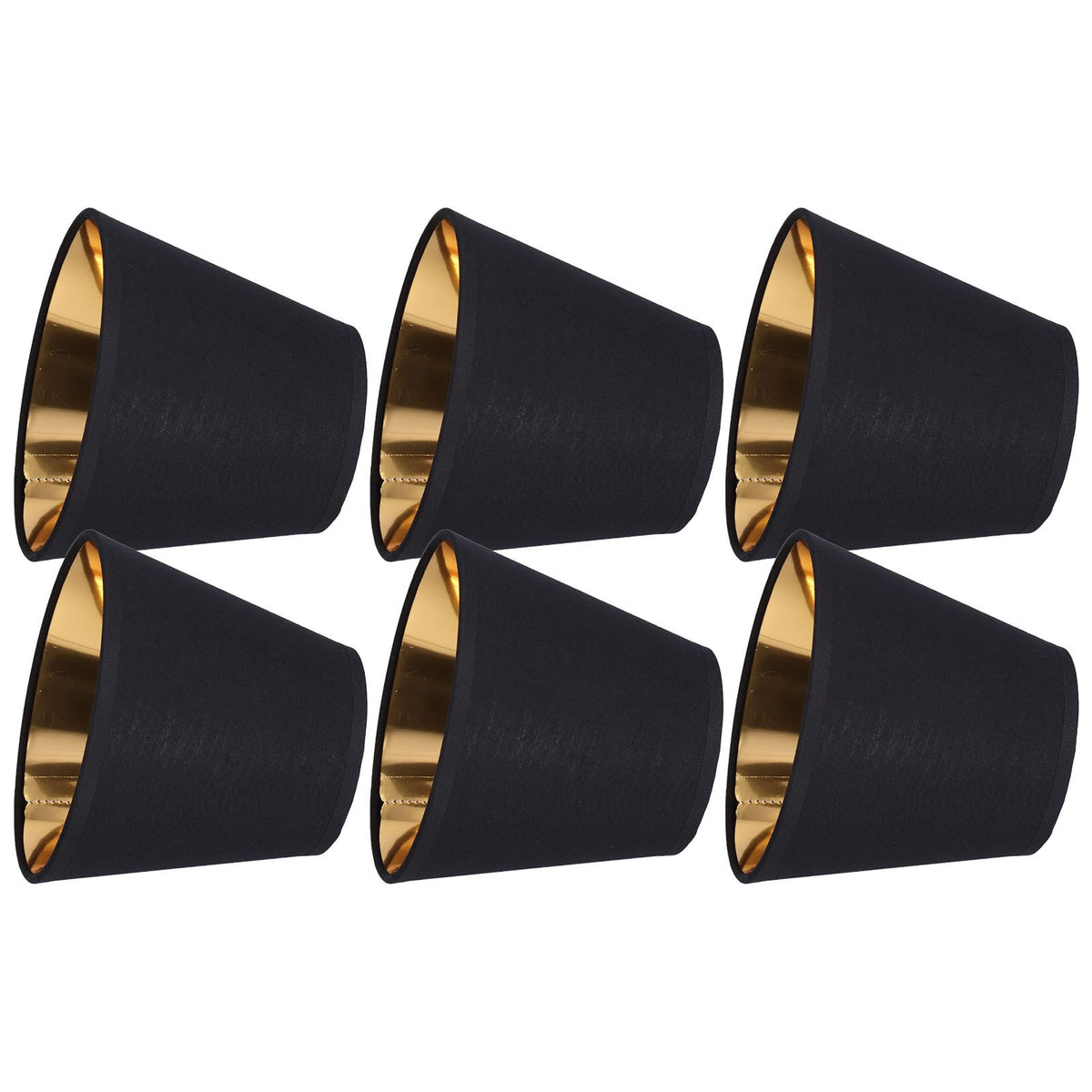 6pcs Lamp Shades Fabric Exquisite Fashion Decorative Chandelier Shades for Candle Light Desk Lamp Crystal Chandelier