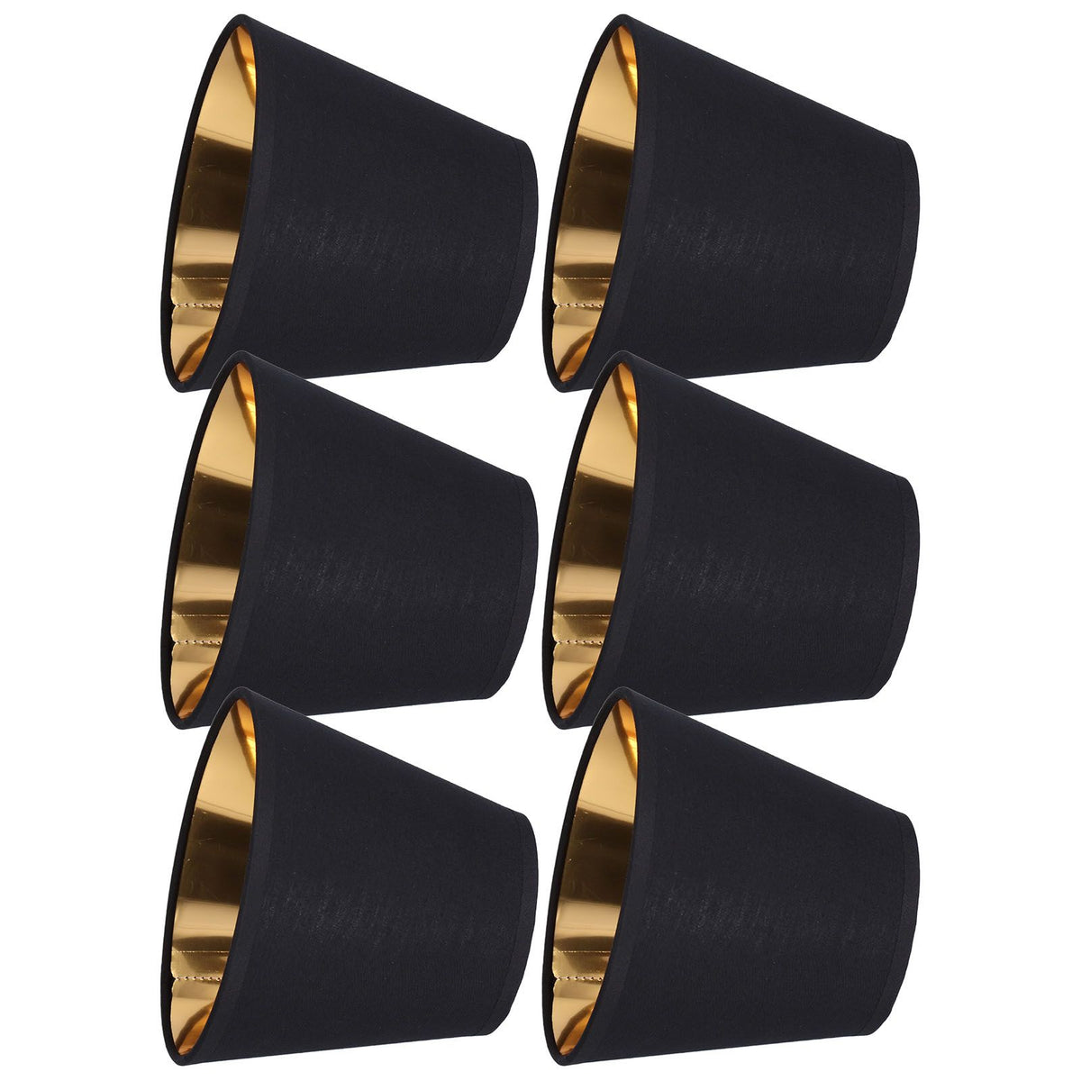 6pcs Lamp Shades Fabric Exquisite Fashion Decorative Chandelier Shades for Candle Light Desk Lamp Crystal Chandelier