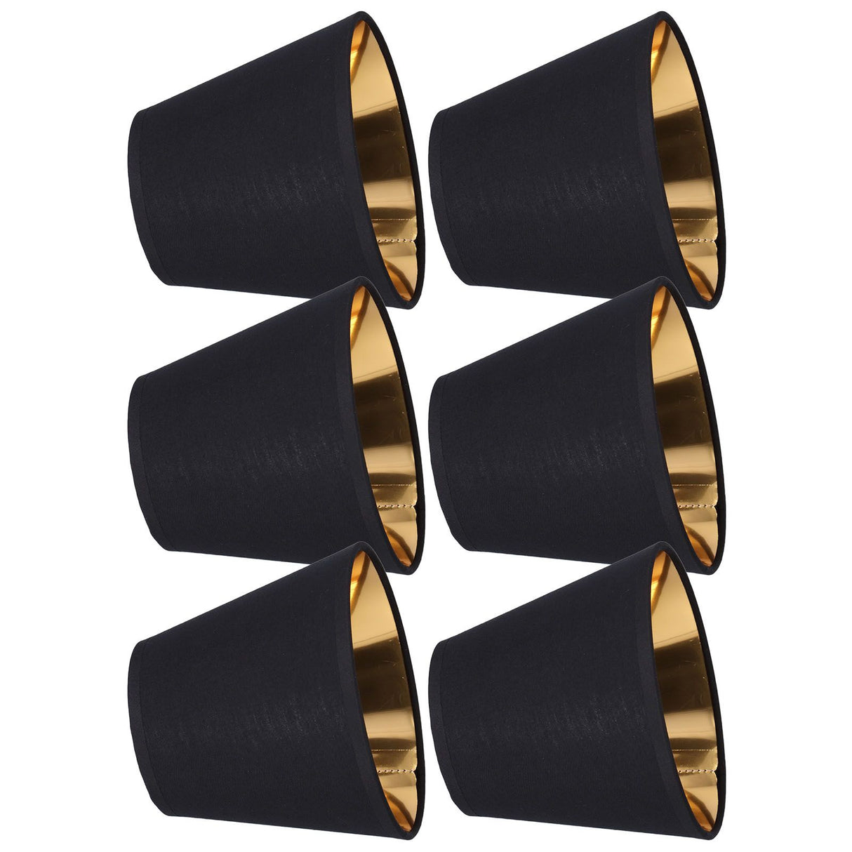 6pcs Lamp Shades Fabric Exquisite Fashion Decorative Chandelier Shades for Candle Light Desk Lamp Crystal Chandelier