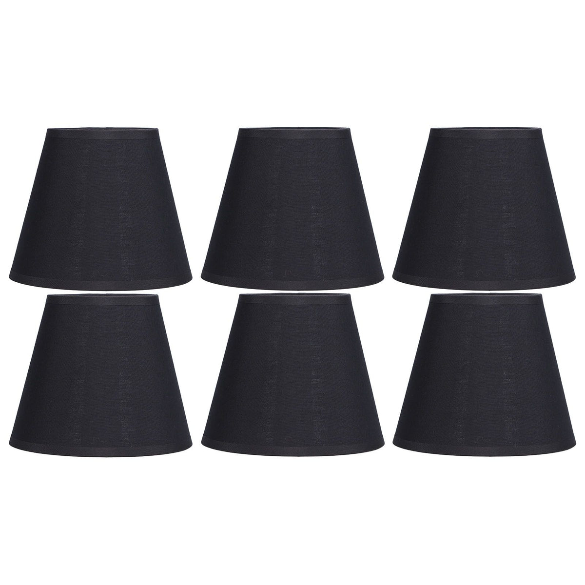 6pcs Lamp Shades Fabric Exquisite Fashion Decorative Chandelier Shades for Candle Light Desk Lamp Crystal Chandelier