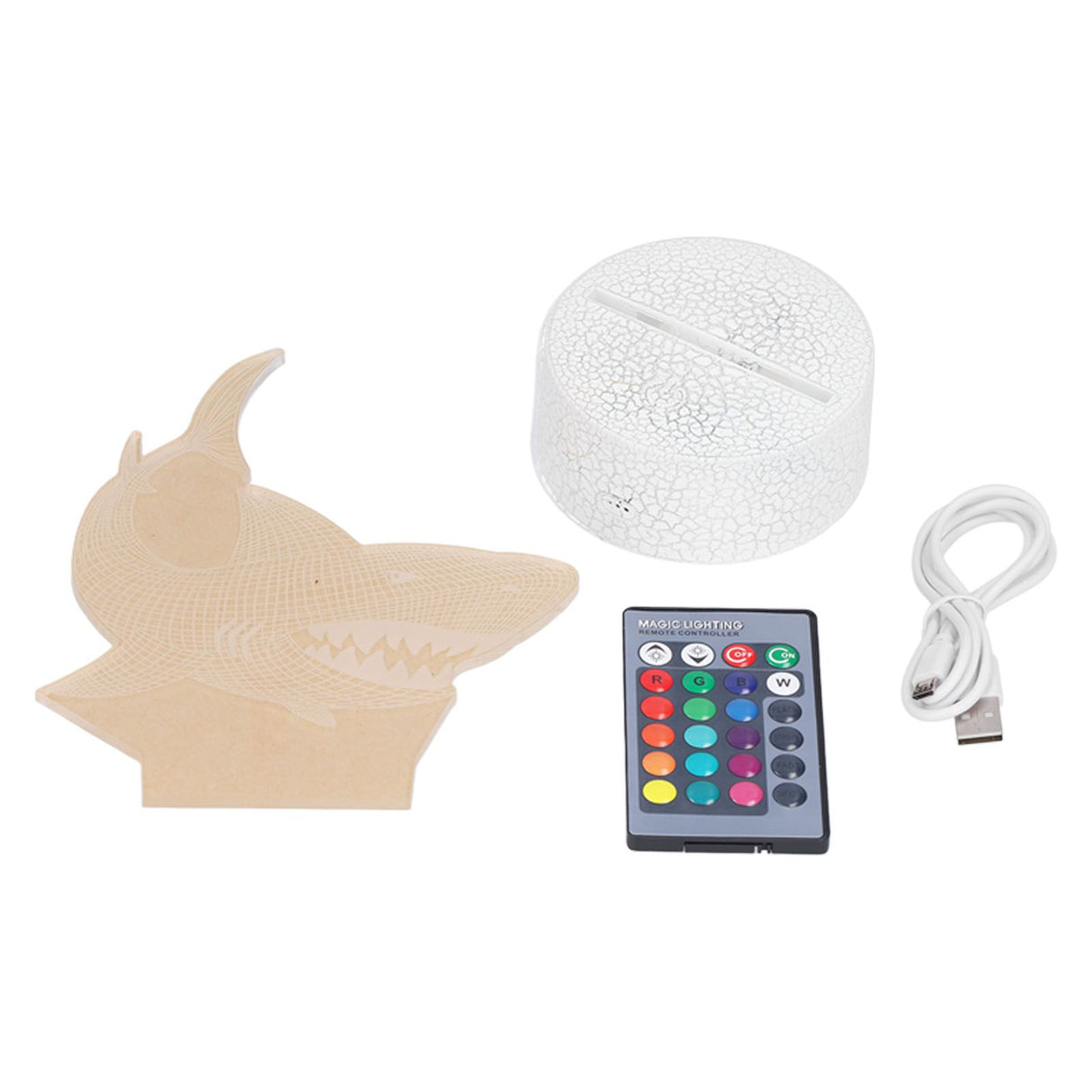 3D Ocean Animal Night Light 16 Color Changing 4 Conversion Modes 3D Touch Lamp for Kids Living Bed Room Gifts