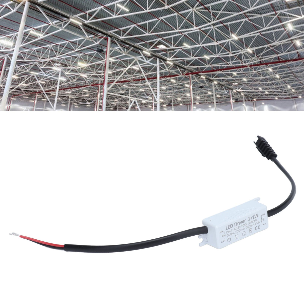 LED Driver 1x1W Power Supply Transformer Adapter AC85‑265V to 2‑4VDC LED Power Driver for LED Light Computer Project