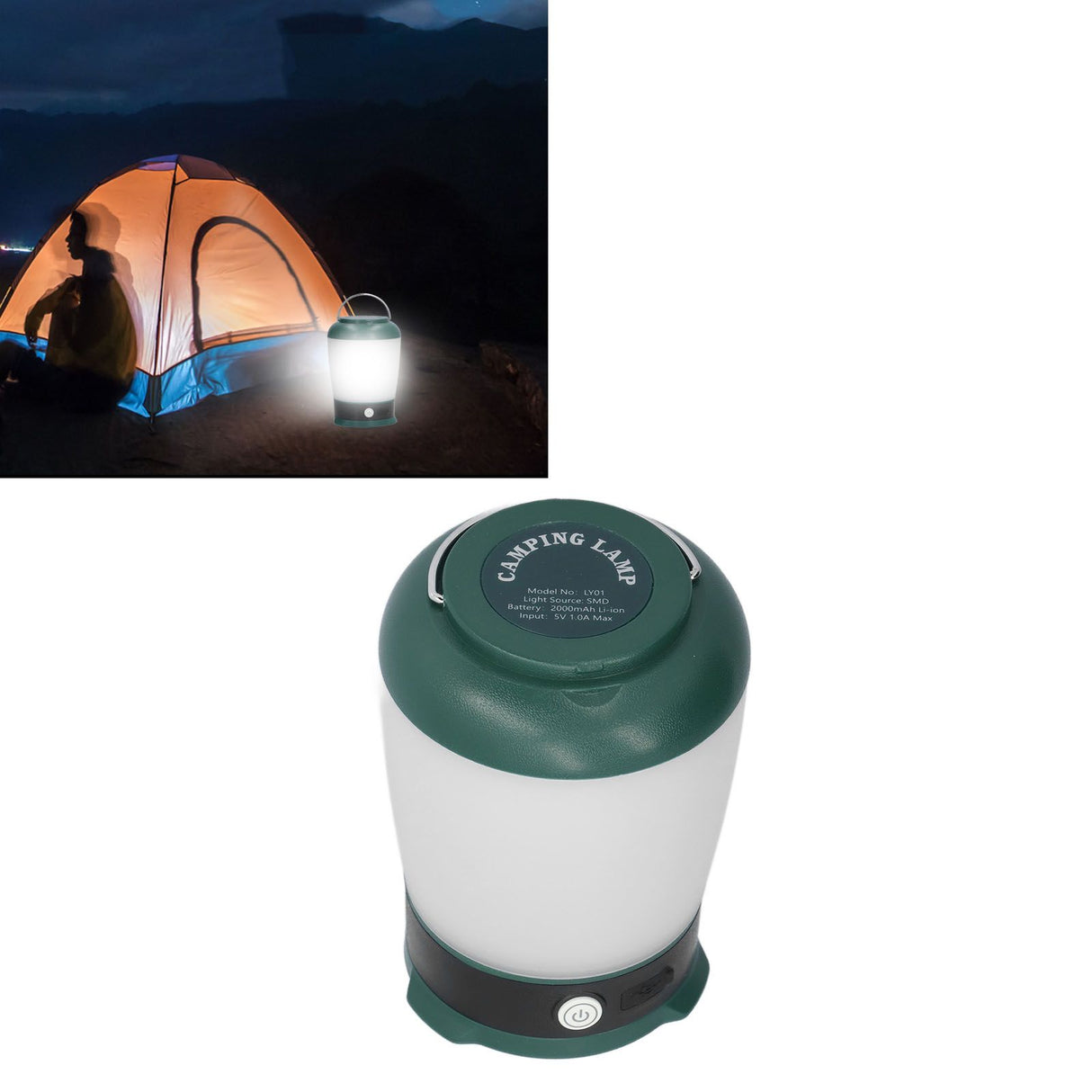 Camping Lantern LED White Warm Light 3 Adjutable Modes Long Battery Life LED Lantern for Outdoor Camping