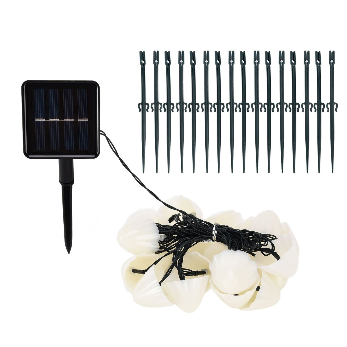 Solar Light String Waterproof Outdoor Garden Landscape Light 20LEDs 8 Lighting ModesColorful Light