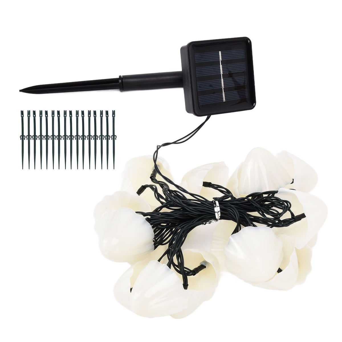 Solar Light String Waterproof Outdoor Garden Landscape Light 20LEDs 8 Lighting ModesColorful Light