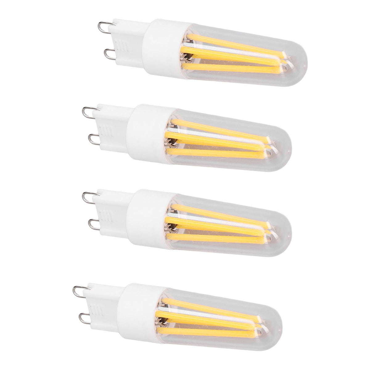 10Pcs G9 LED Bulb 3W 200LM Long Filament Bulbs for Chandelier Ceiling Lamp Table Lamp Warm White 220V