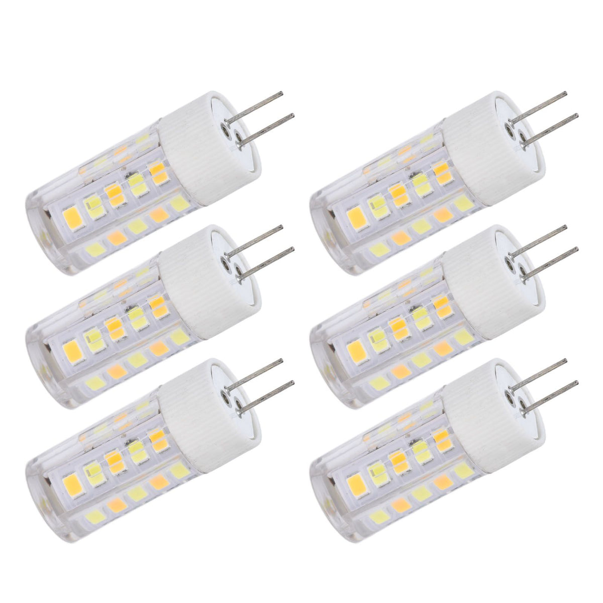 6PCS G4 Light Bulb 3 Light Color 220V Small Ceiling Lamp Bulb Wall Lamp Bulb for Home OfficeG4 3W 32LED