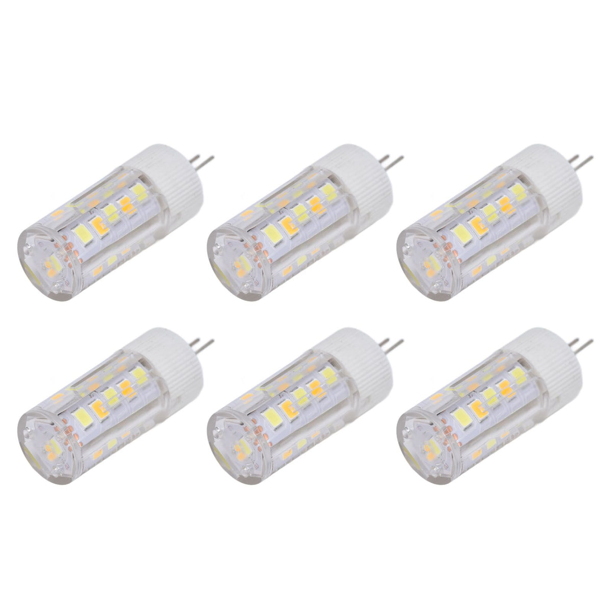 6PCS G4 Light Bulb 3 Light Color 220V Small Ceiling Lamp Bulb Wall Lamp Bulb for Home OfficeG4 3W 32LED