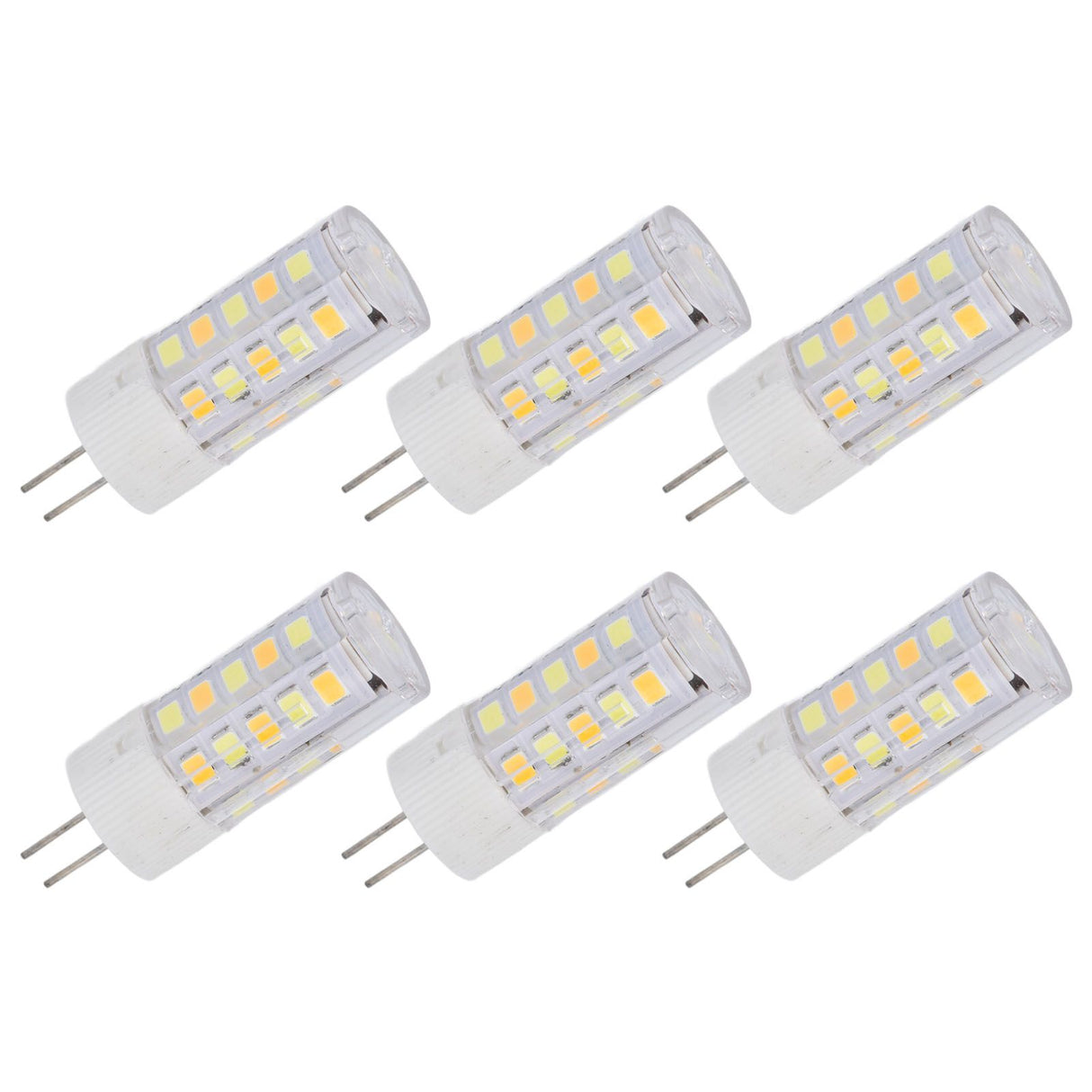 6PCS G4 Light Bulb 3 Light Color 220V Small Ceiling Lamp Bulb Wall Lamp Bulb for Home OfficeG4 3W 32LED