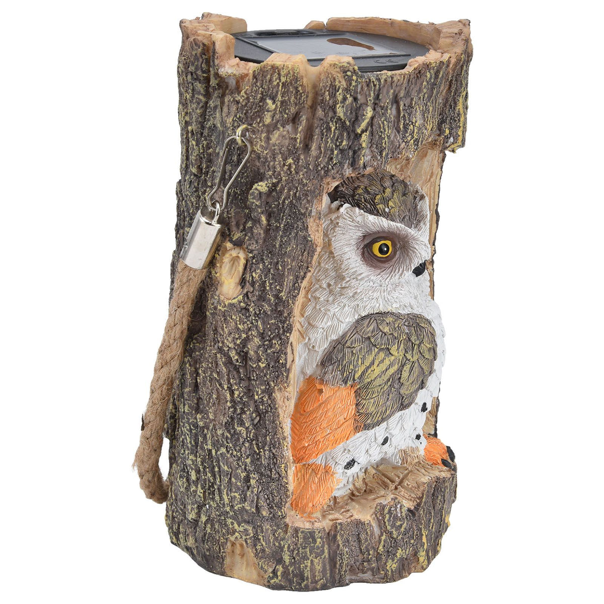 Owl Solar Light IP67 Waterproof High Simulation Eco Friendly Energy Saving Durable Resin Solar Hanging Lights