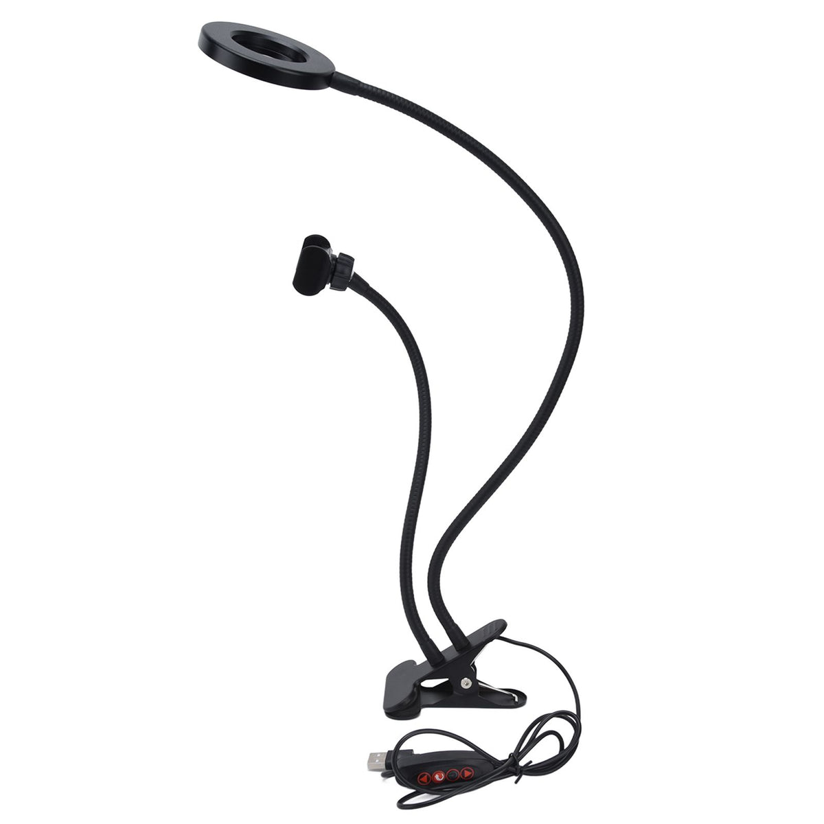 Mobile Phone Live Lighting 3 Colour Adjustable Angle Light Multifunction USB Power Supply Selfie Rings Light