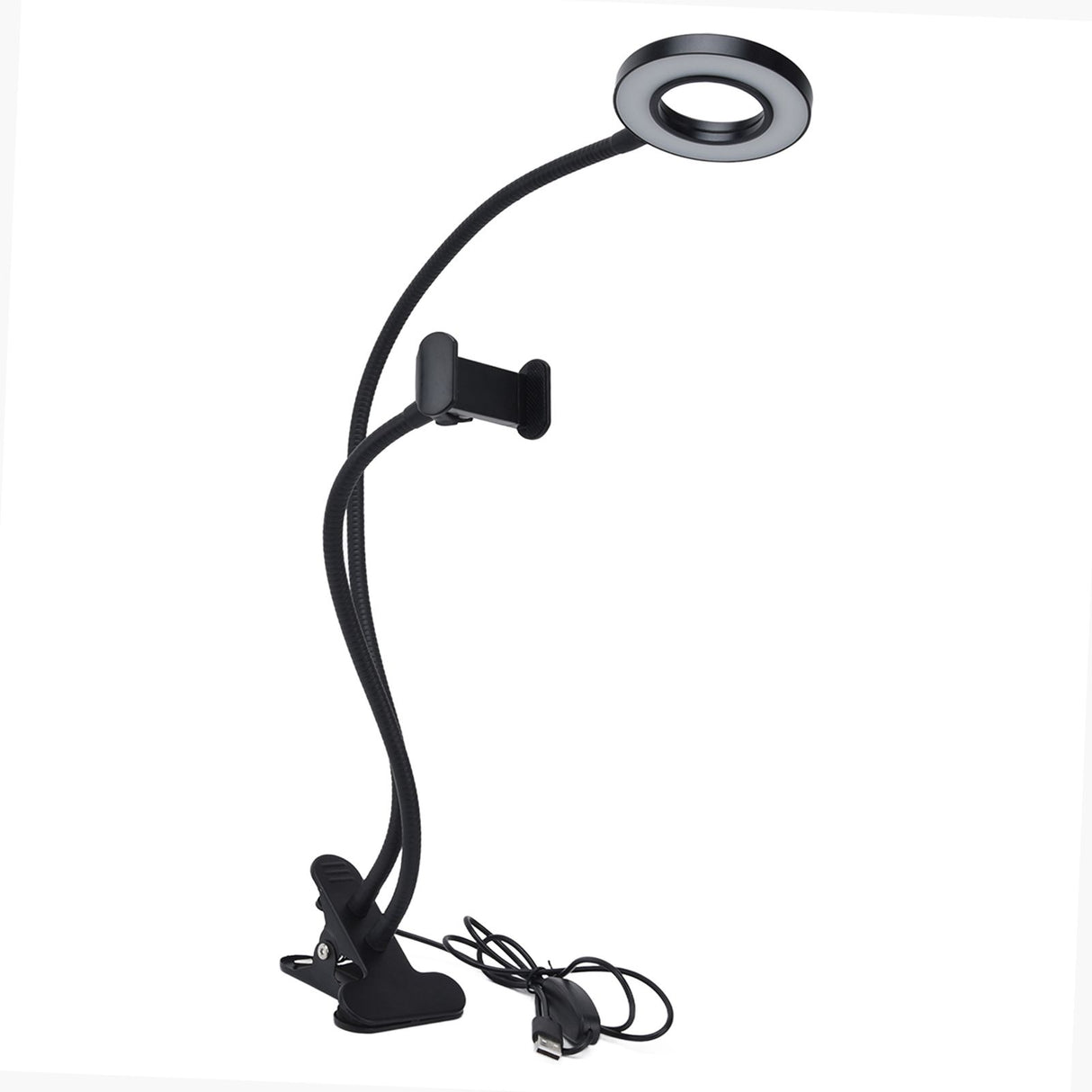 Mobile Phone Live Lighting 3 Colour Adjustable Angle Light Multifunction USB Power Supply Selfie Rings Light
