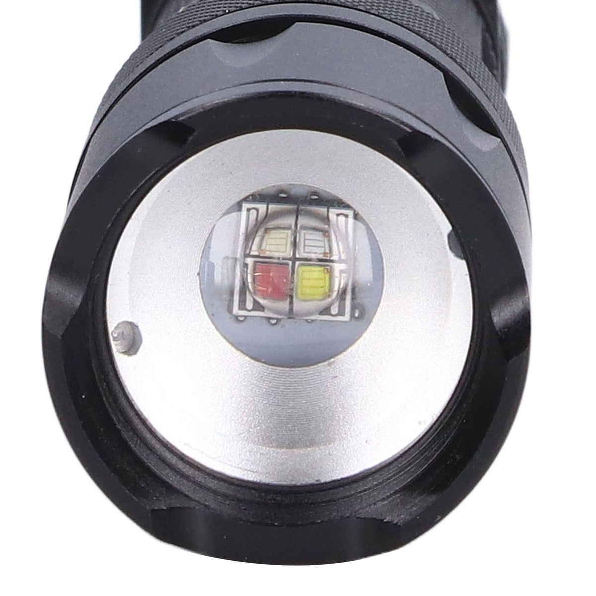 RGBW Flashlight IPX5 Waterproof 4 in 1 4 Colors Lighting 100‑200m Range Multi Function Flashlight for Mountaineering