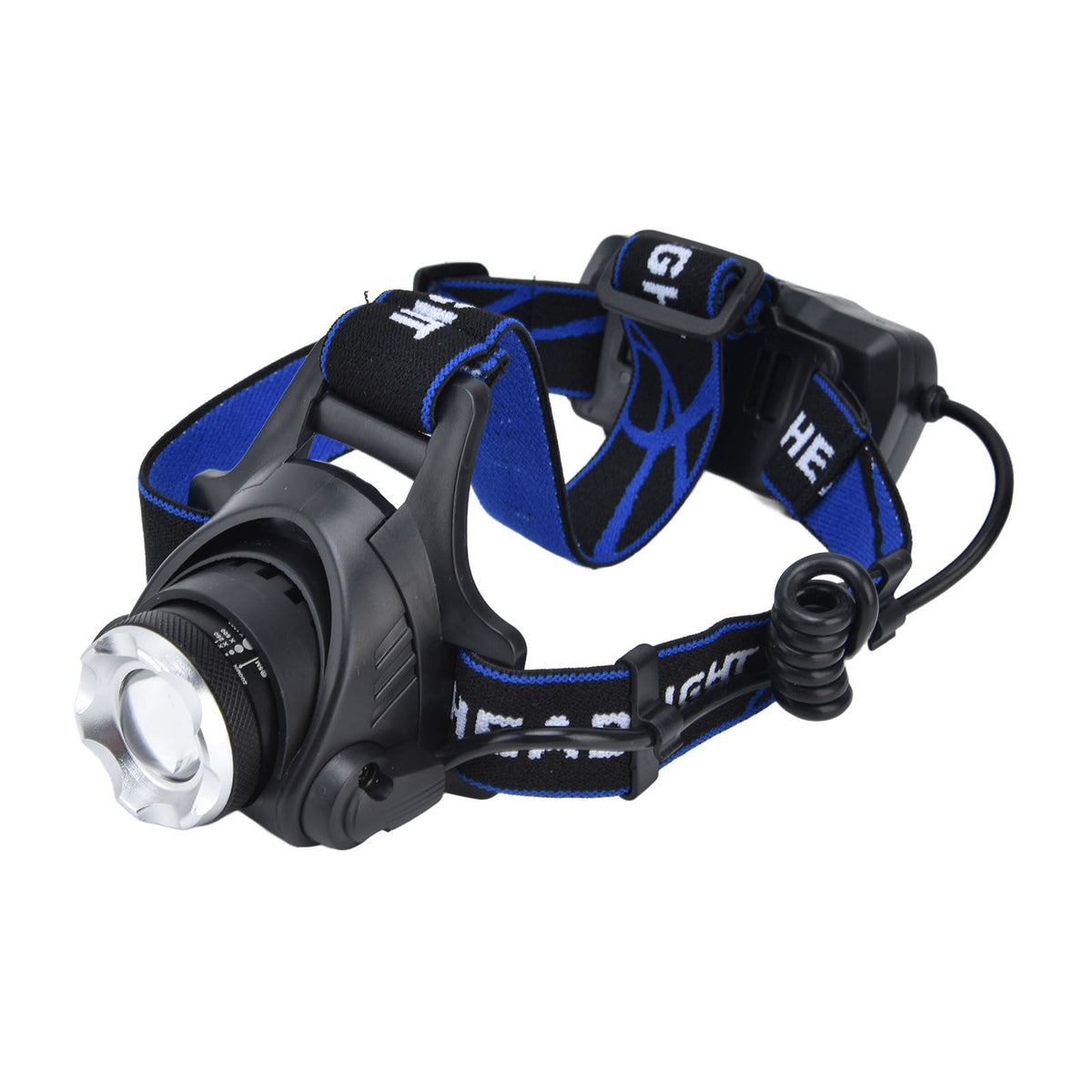 4 in 1 RGBW Focus Headlamp Telescopic Zoom USB Rechargeable Super Bright Headlight for Fishing