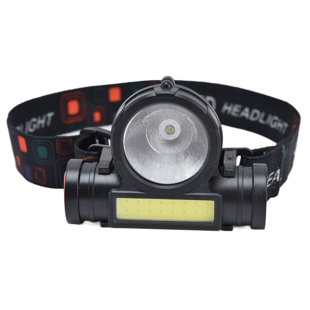 Headlamp LED COB Dual Use Adjustable USB Rechargeable Waterproof LED Headlamp for Outdoor Camping Hunting Fishing