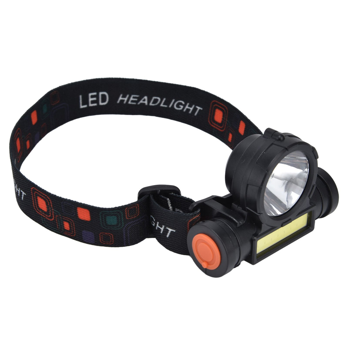 Headlamp LED COB Dual Use Adjustable USB Rechargeable Waterproof LED Headlamp for Outdoor Camping Hunting Fishing