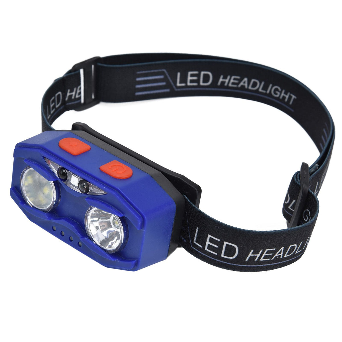 LED Headlamp Smart Switch Waving Induction USB Charging Waterproof Dual Light Source Adjustable Headband Light
