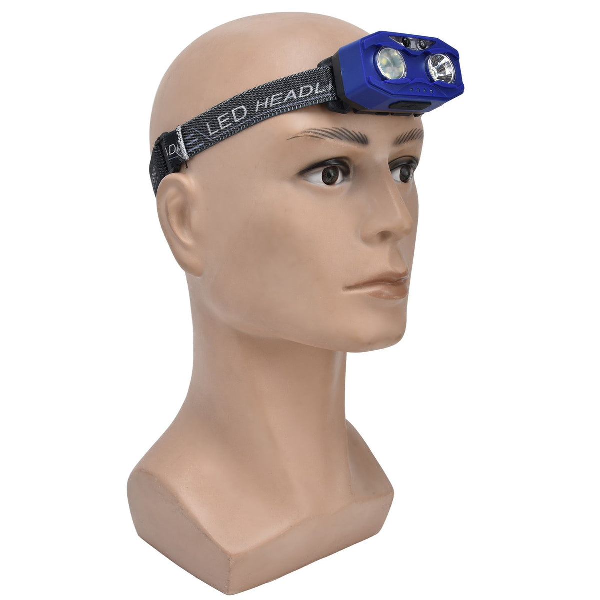 LED Headlamp Smart Switch Waving Induction USB Charging Waterproof Dual Light Source Adjustable Headband Light