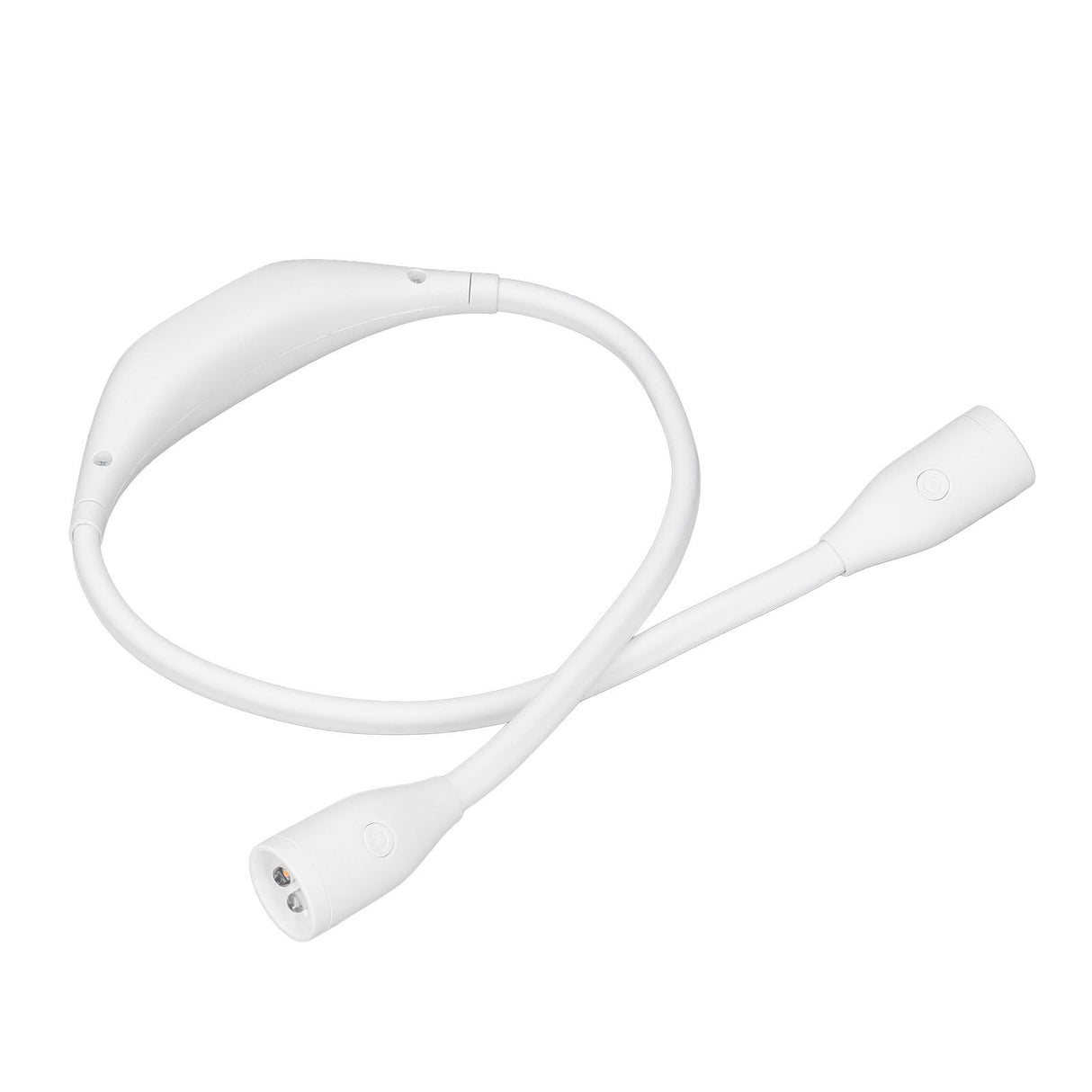 Neck Light USB Rechargeable 3 Brightness Levels 360° Flexible LED Neck Reading Lamp for Running RepairingWhite