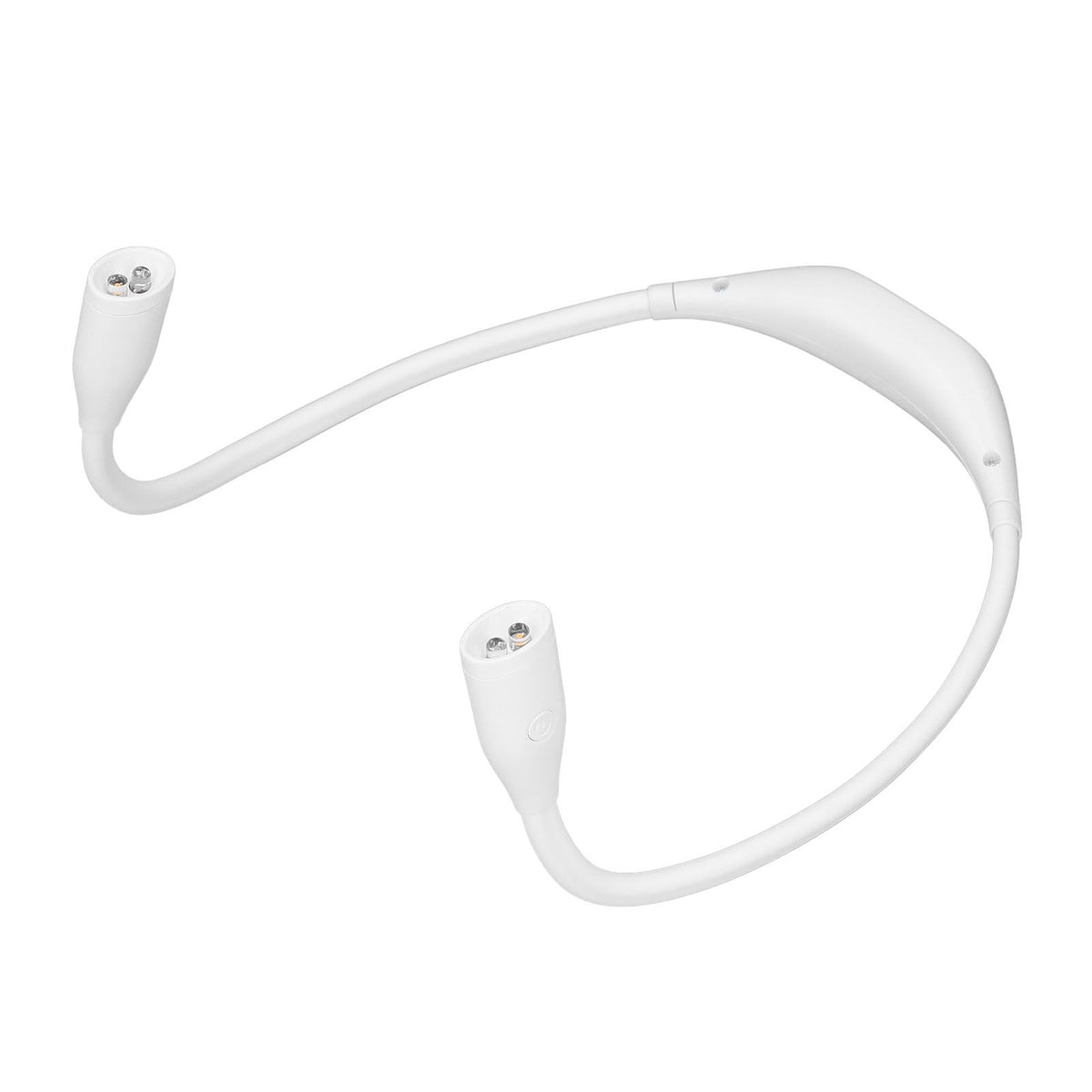Neck Light USB Rechargeable 3 Brightness Levels 360° Flexible LED Neck Reading Lamp for Running RepairingWhite