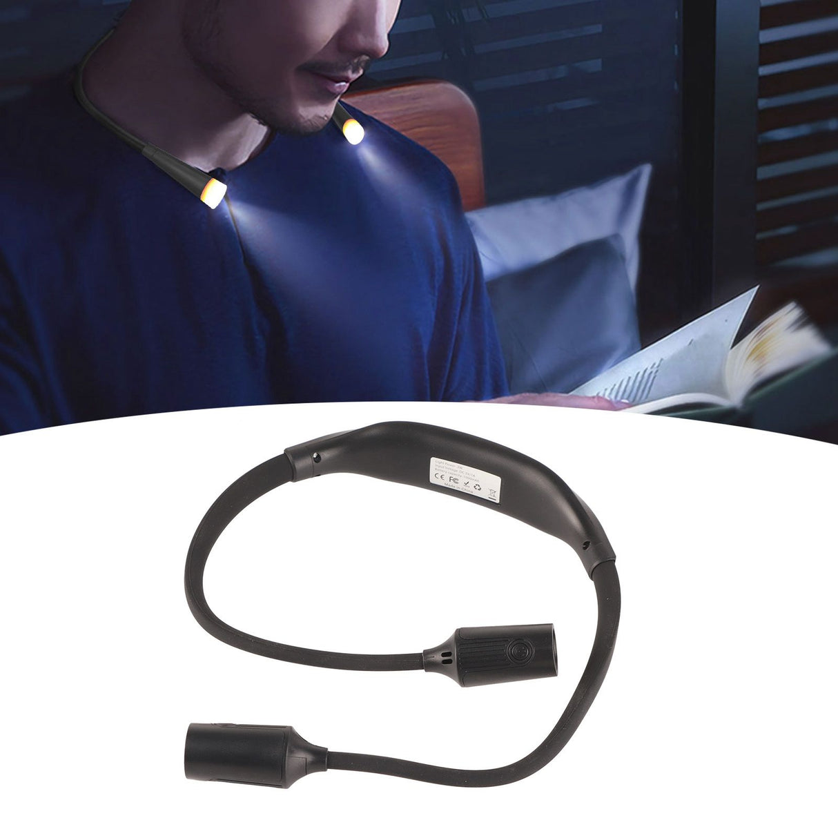 Neck Reading Light Rechargeable Adjustable Portable LED Hanging Neck Light for Reading Outdoor