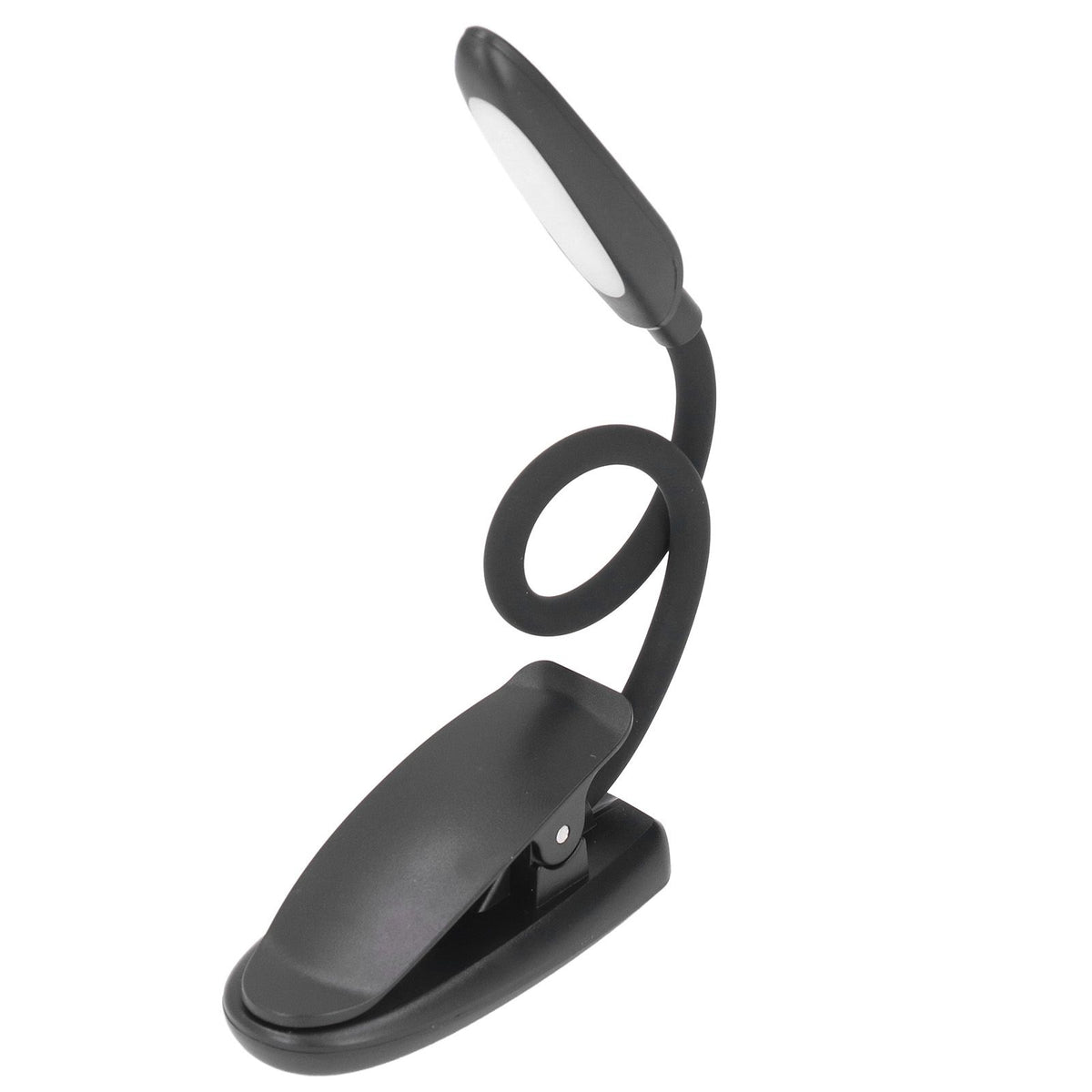 Clip On Light Reading Light 6 LED USB Charging Desk Lamp with 360° Flexible Gooseneck Clamp for Desk Headboard