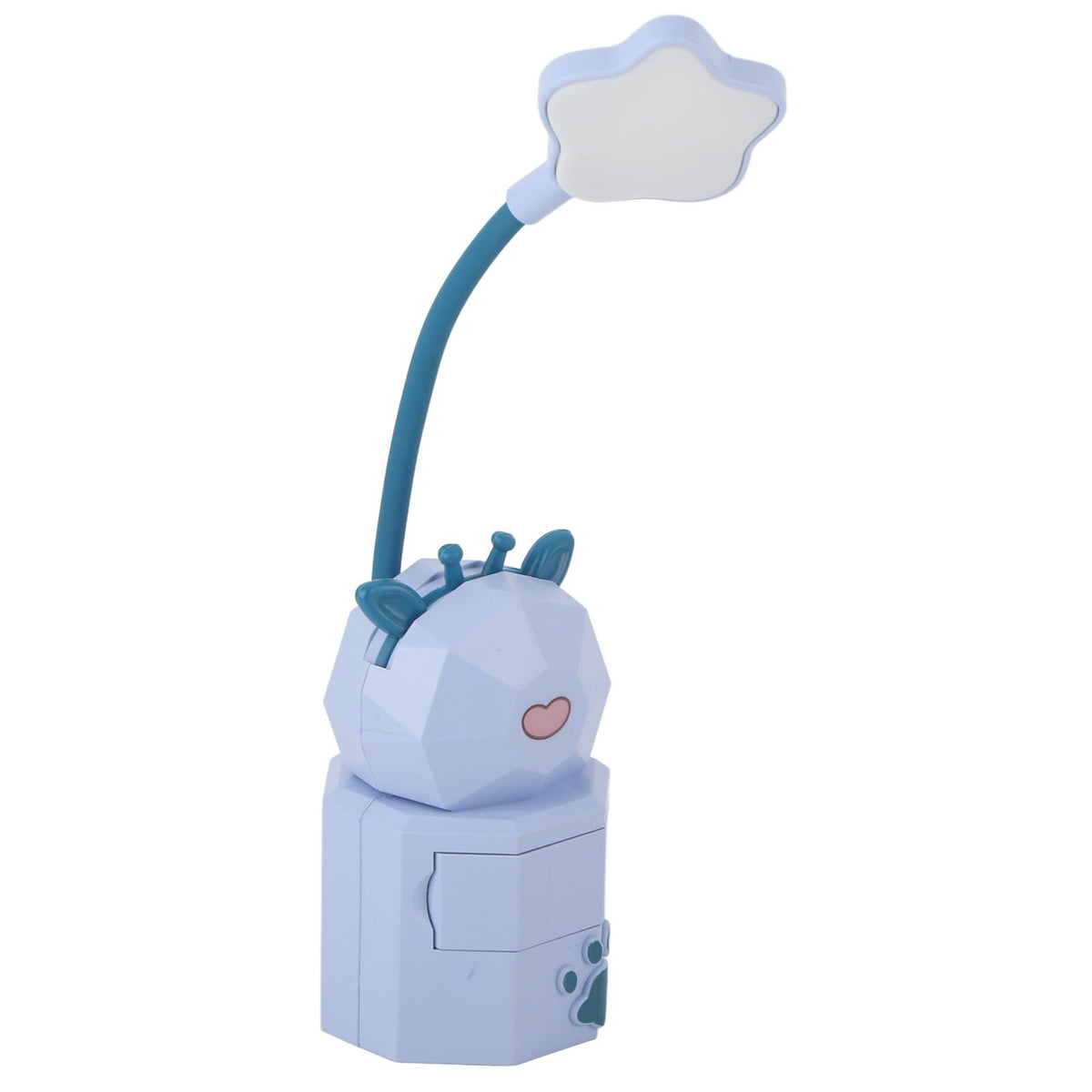 Kids Reading Light Cute Design USB Charging Warm Light 360 Degrees Gooseneck Adjustment Safe Material Kids LampPurple