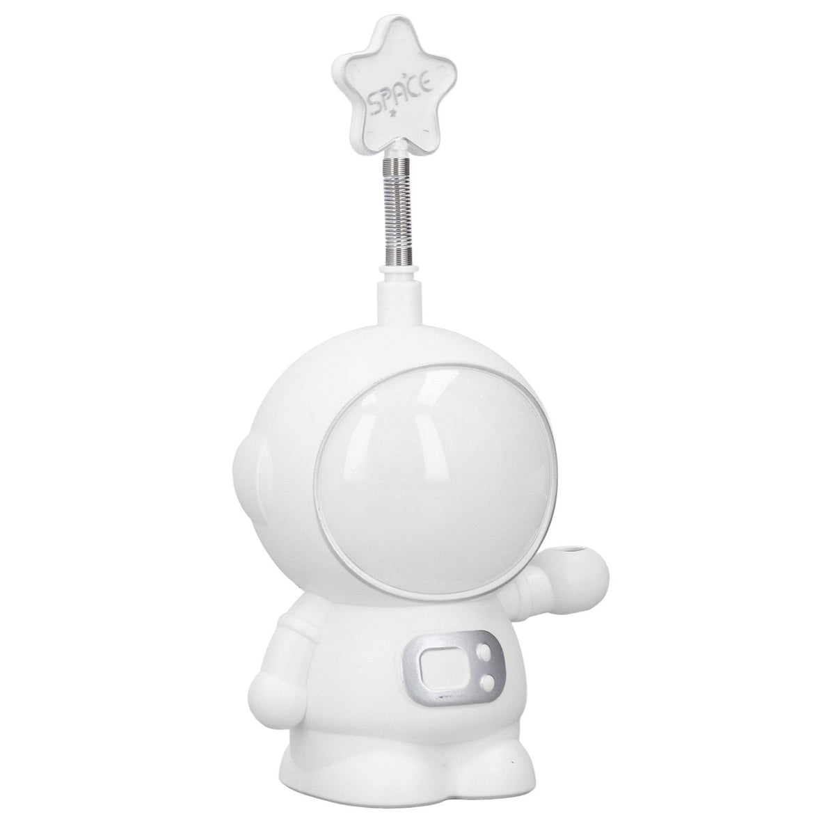 LED Desk Lamp 2 Lighting Modes Eye Protection USB Charging Astronaut Night Light with Pencil Sharpener for Home DeskWhite