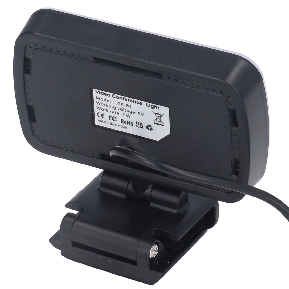 LED Fill Lights Clip On Type 360° Rotatable 10 Levels Adjustable Lamp for Video Conference