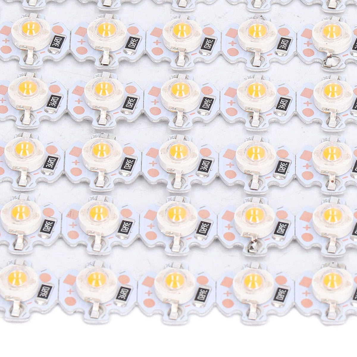 LED Chip Bulb High Brightness Energy Saving DIY Lamp Beads with Aluminum Plate for 1W 12V Headlights Cabinet LightsPink Light