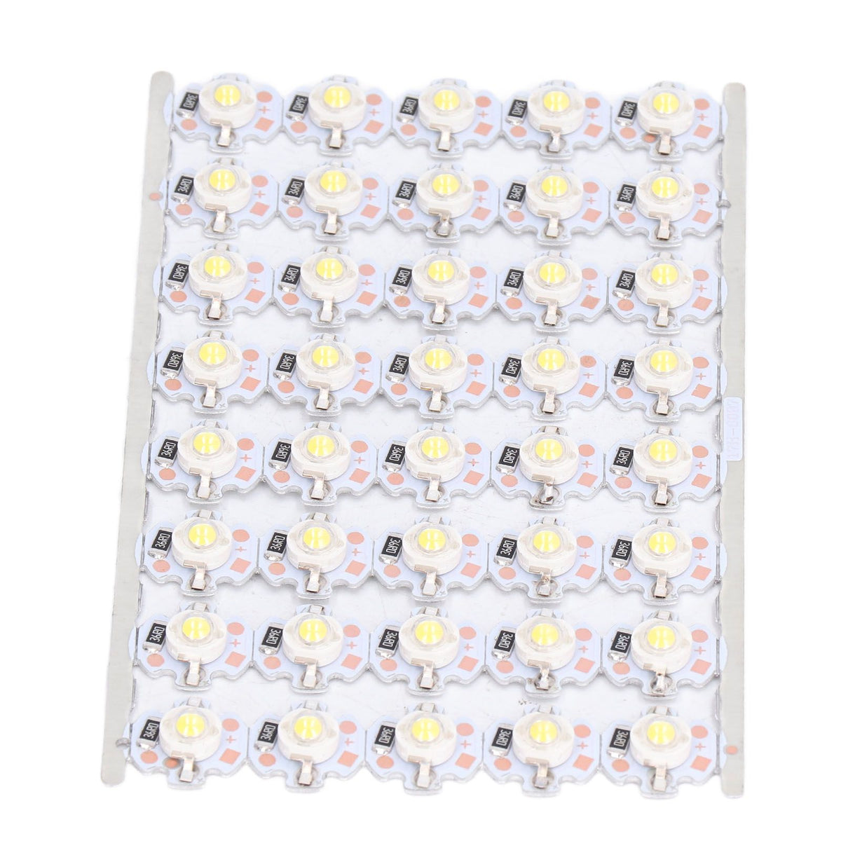 LED Chip Bulb High Brightness Energy Saving DIY Lamp Beads with Aluminum Plate for 1W 12V Headlights Cabinet LightsWhite Light
