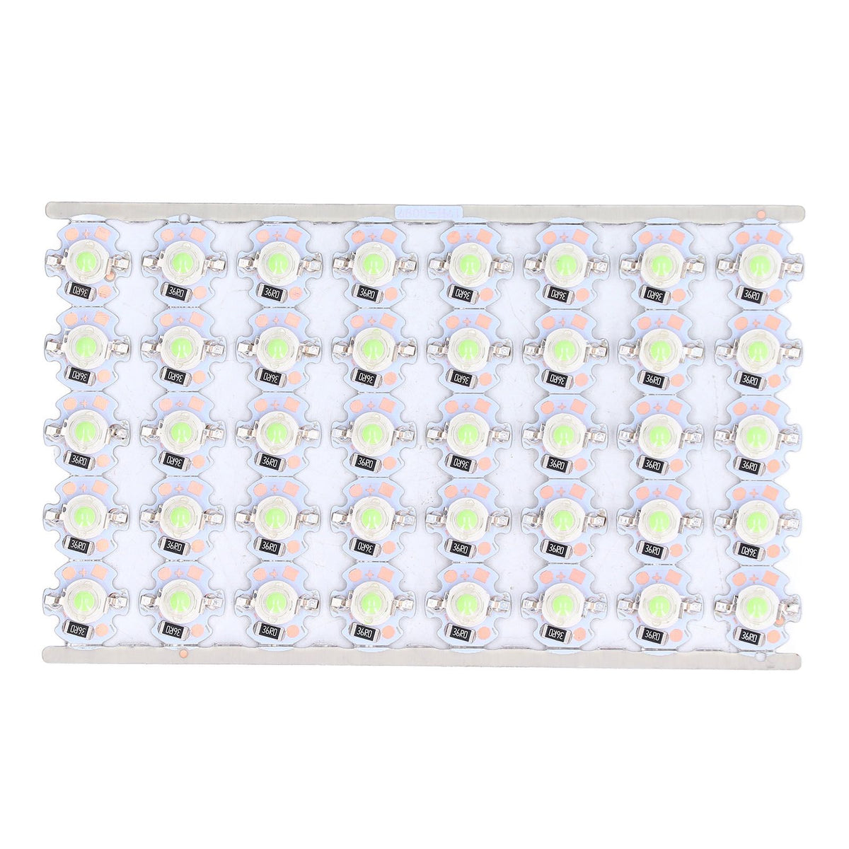 LED Chip Bulb High Brightness Energy Saving DIY Lamp Beads with Aluminum Plate for 1W 12V Headlights Cabinet LightsGreen Light