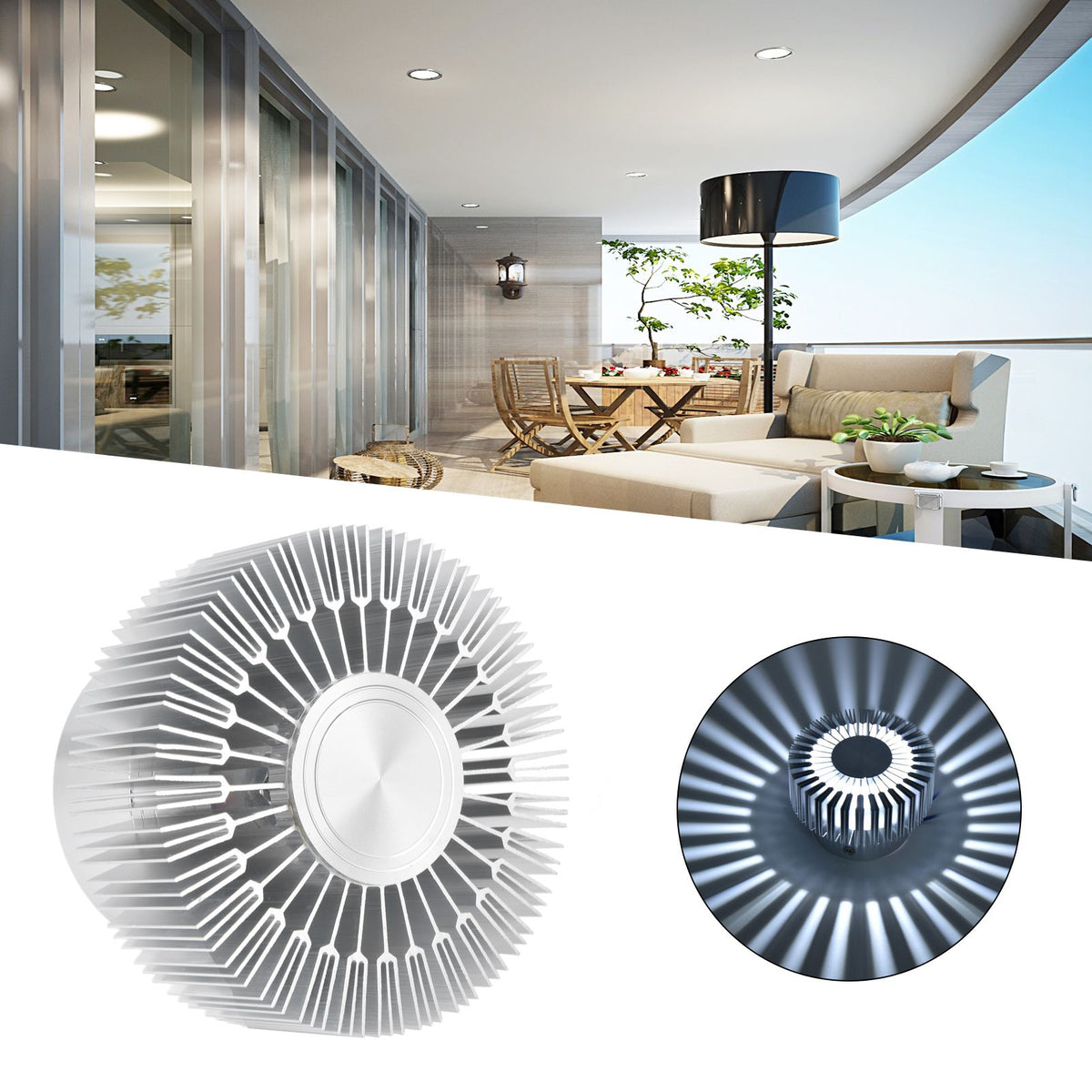 Ceiling Light 3W LED Sun Shaped Ceiling Astigmatism Light Bar Corridor Porch Decoration Ceiling LightHigh End White Light