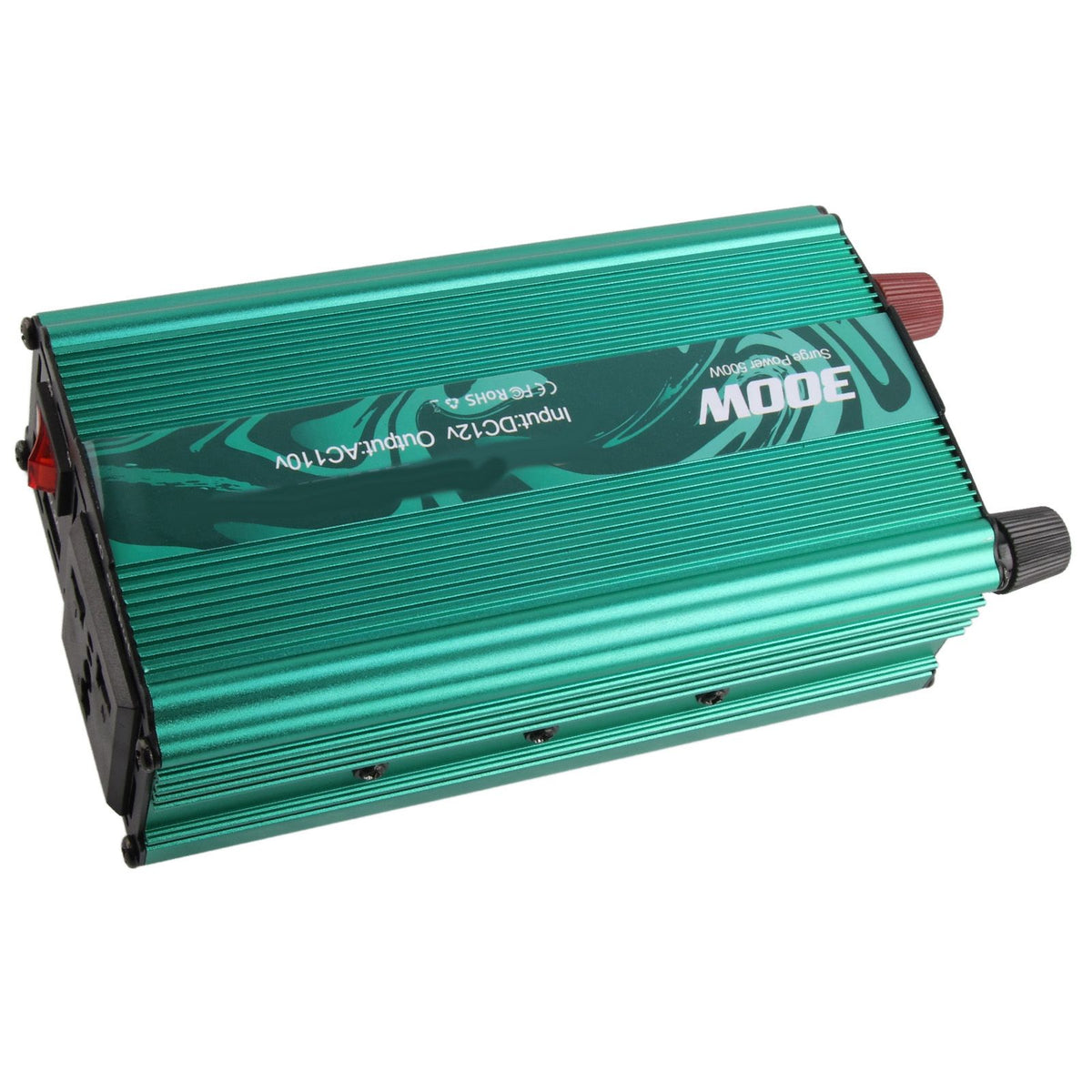 DC to AC Converter Aluminum Alloy Smart Repair Sine Wave Power Inverters 300W 12V to 110V Vert