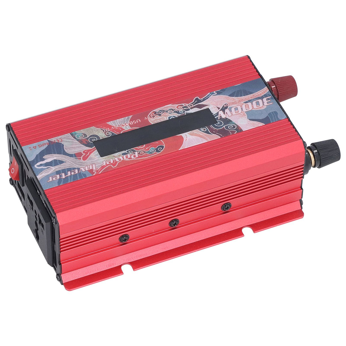 Pure Sine Wave Inverter DC 12V to AC 110V Multifunctional Power Battery Converter for Electrical ApplianceRed