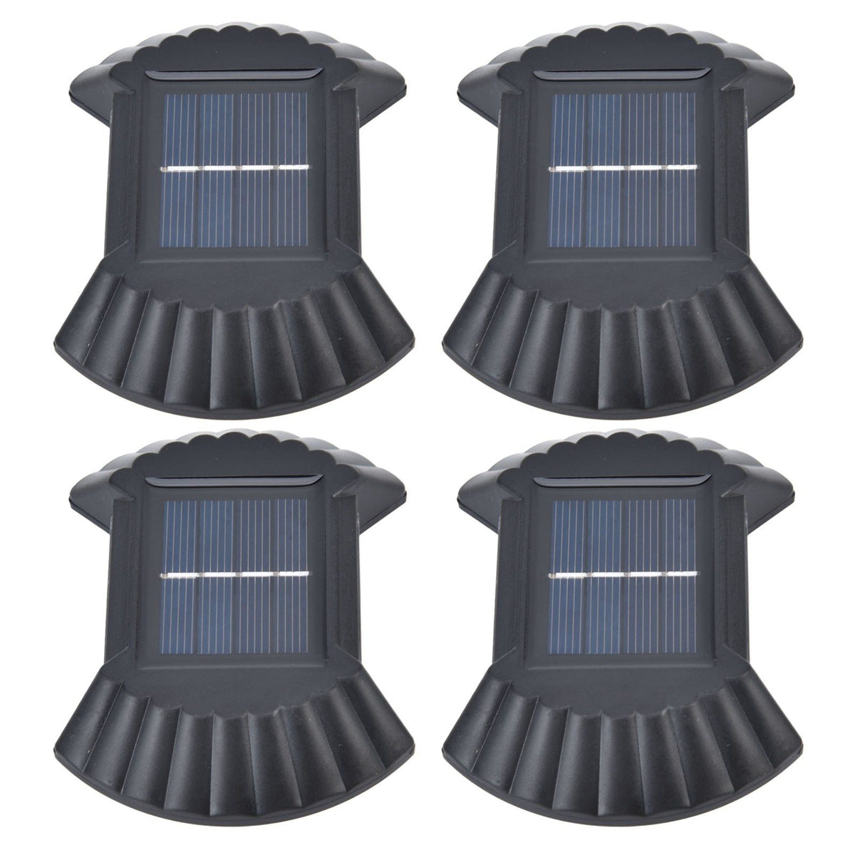 4 Sets Solar Wall Light Waterproof Multifunctional LED Solar Wall Light for Patio Yard Garden Outdoor DrivewayWhite Light