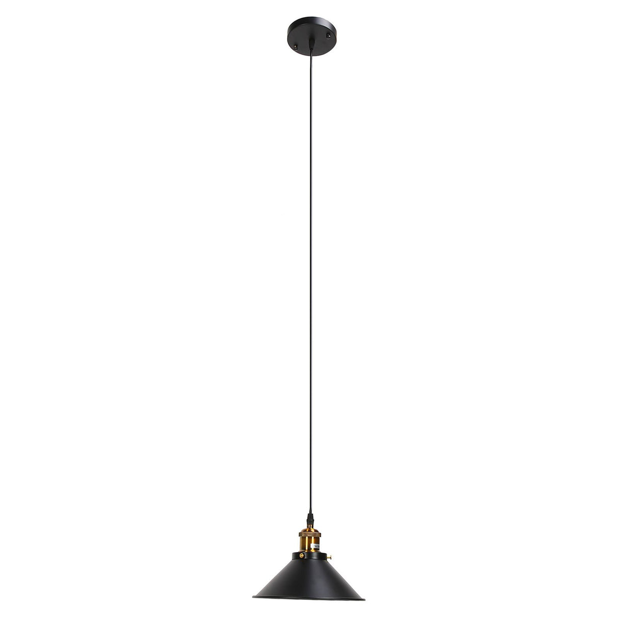 Wrought Iron Ceiling Lamp Simple Retro Industrial Style E27 Black Metal Cage Wrought Iron Hanging Light Fixture 85‑240V