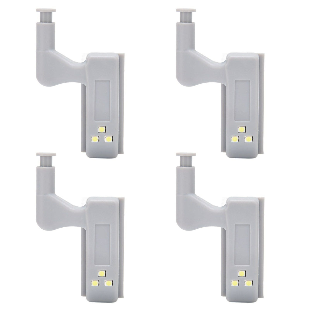 10 Sets Hinge LED Light High Brightness ABS Cabinet Hinge Light with 3 LED Lamp Beads Hinge Lights for Wardrobe CabinetWhite Light