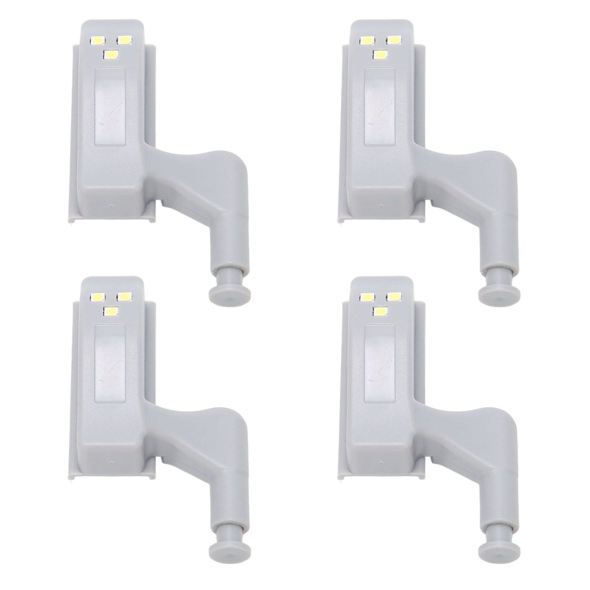 10 Sets Hinge LED Light High Brightness ABS Cabinet Hinge Light with 3 LED Lamp Beads Hinge Lights for Wardrobe CabinetWhite Light