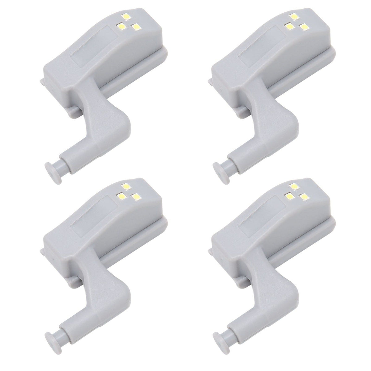 10 Sets Hinge LED Light High Brightness ABS Cabinet Hinge Light with 3 LED Lamp Beads Hinge Lights for Wardrobe CabinetWhite Light