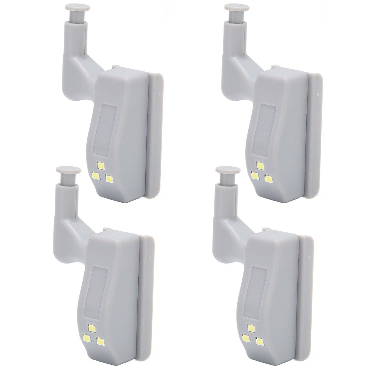 10 Sets Hinge LED Light High Brightness ABS Cabinet Hinge Light with 3 LED Lamp Beads Hinge Lights for Wardrobe CabinetWhite Light