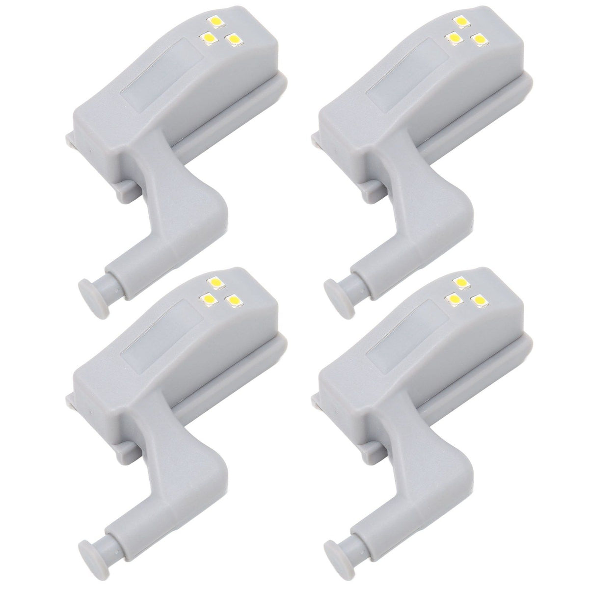 10 Sets Hinge LED Light High Brightness ABS Cabinet Hinge Light with 3 LED Lamp Beads Hinge Lights for Wardrobe CabinetWarm Light