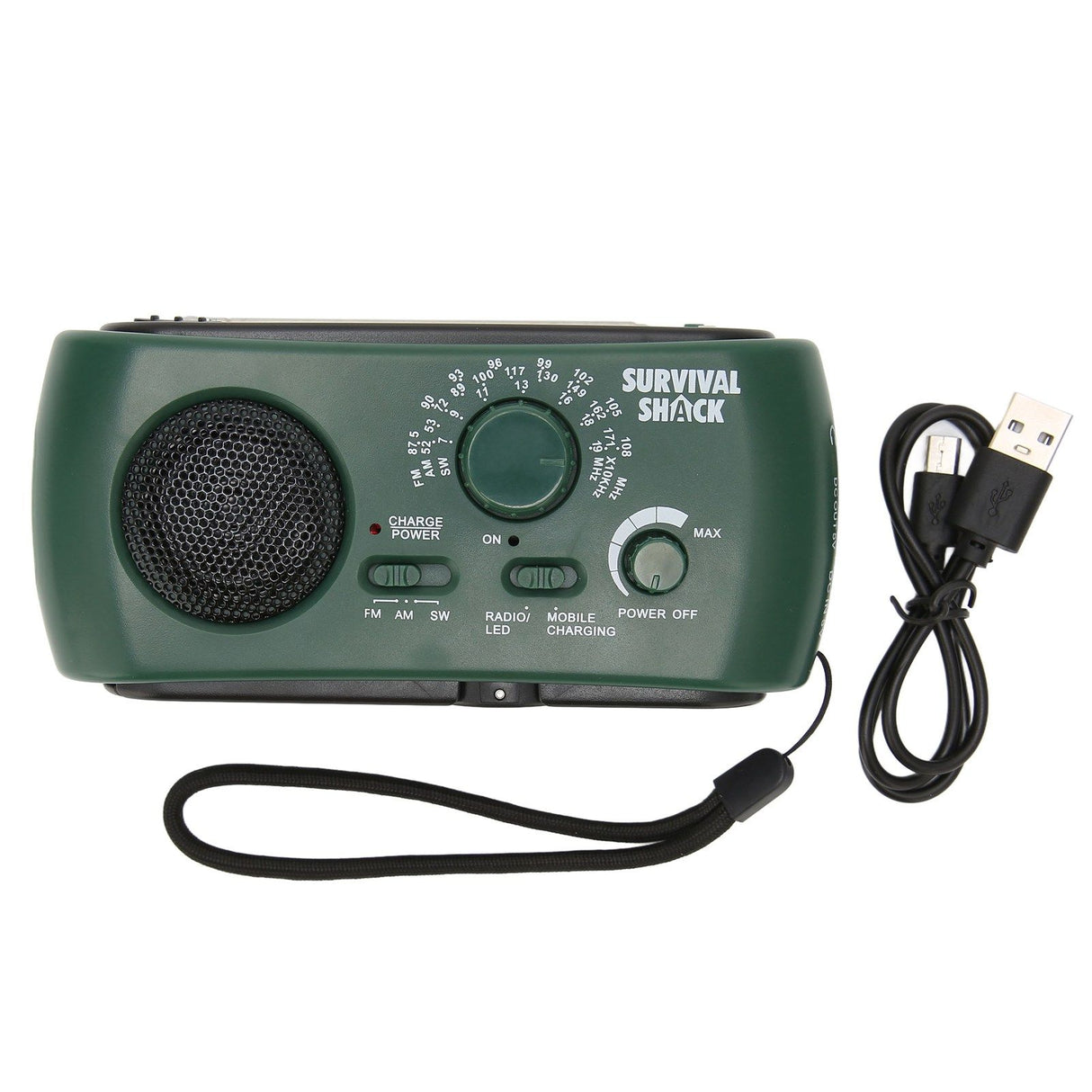 Hand Crank Radio Portable Practical LED Torch Outdoor Multi Band AM/FM/SW Solar Hand Crank Weather Radio