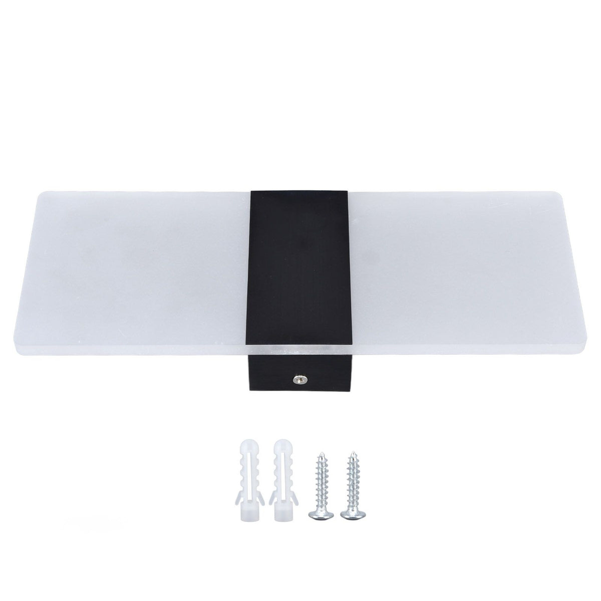 LED Wall Lamp 6W Acrylic Wall Light 360° Luminous High Brightness Preservative Up Down Lights for Bedroom Canteen 90‑265VBlack
