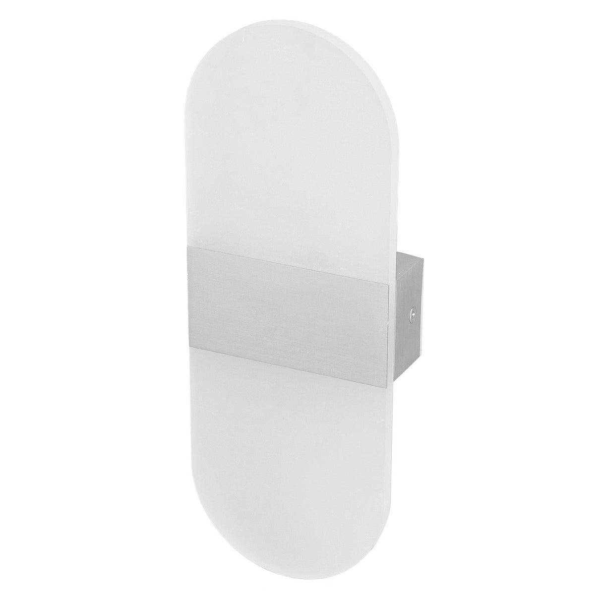 LED Wall Light Acrylic 360° Up Down 6W Warm Modern Wall Lamp for Hallway Bedroom Restaurant 90‑265V White