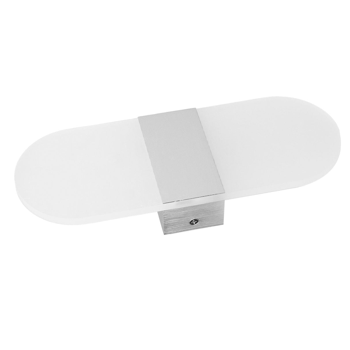 LED Wall Light Acrylic 360° Up Down 6W Warm Modern Wall Lamp for Hallway Bedroom Restaurant 90‑265V White